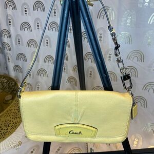 Coach Yellow Clutch Modern Minimalist Design